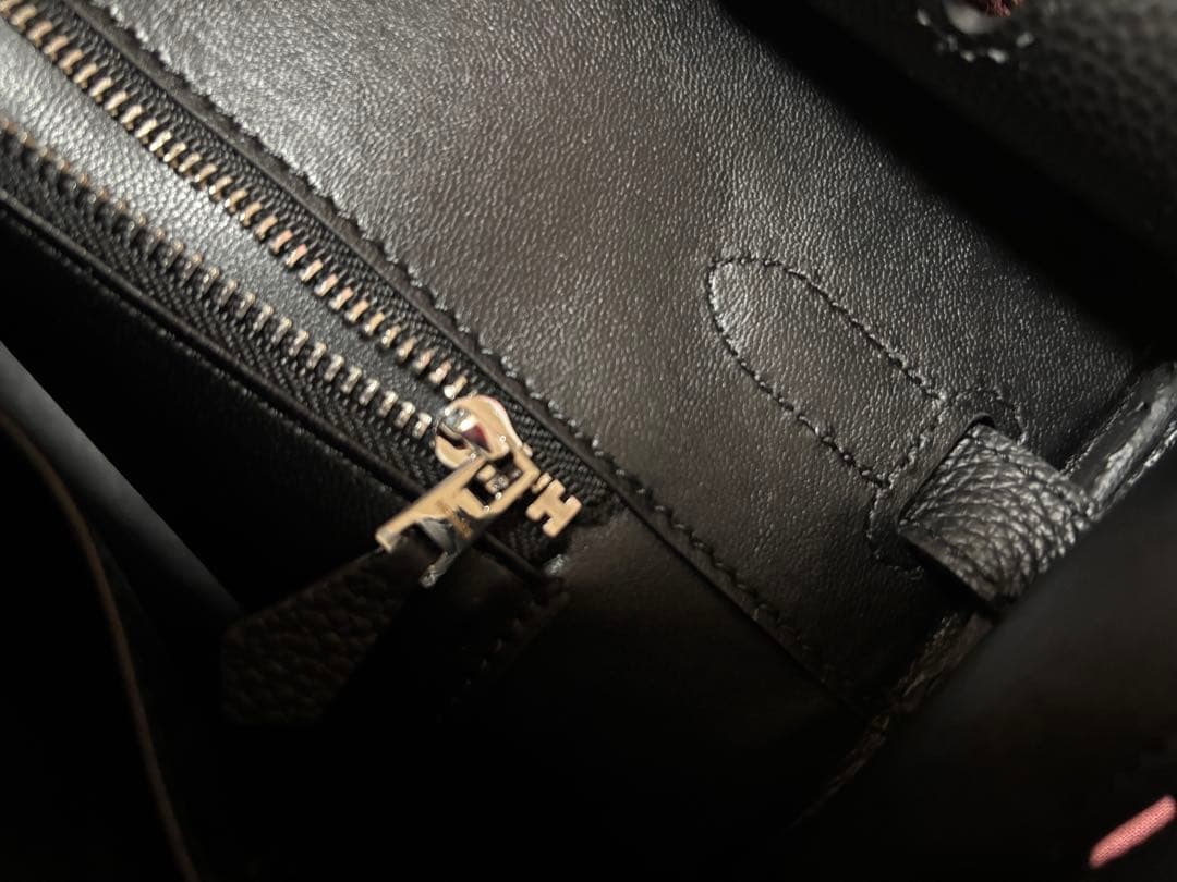 黒レザー トートバッグ