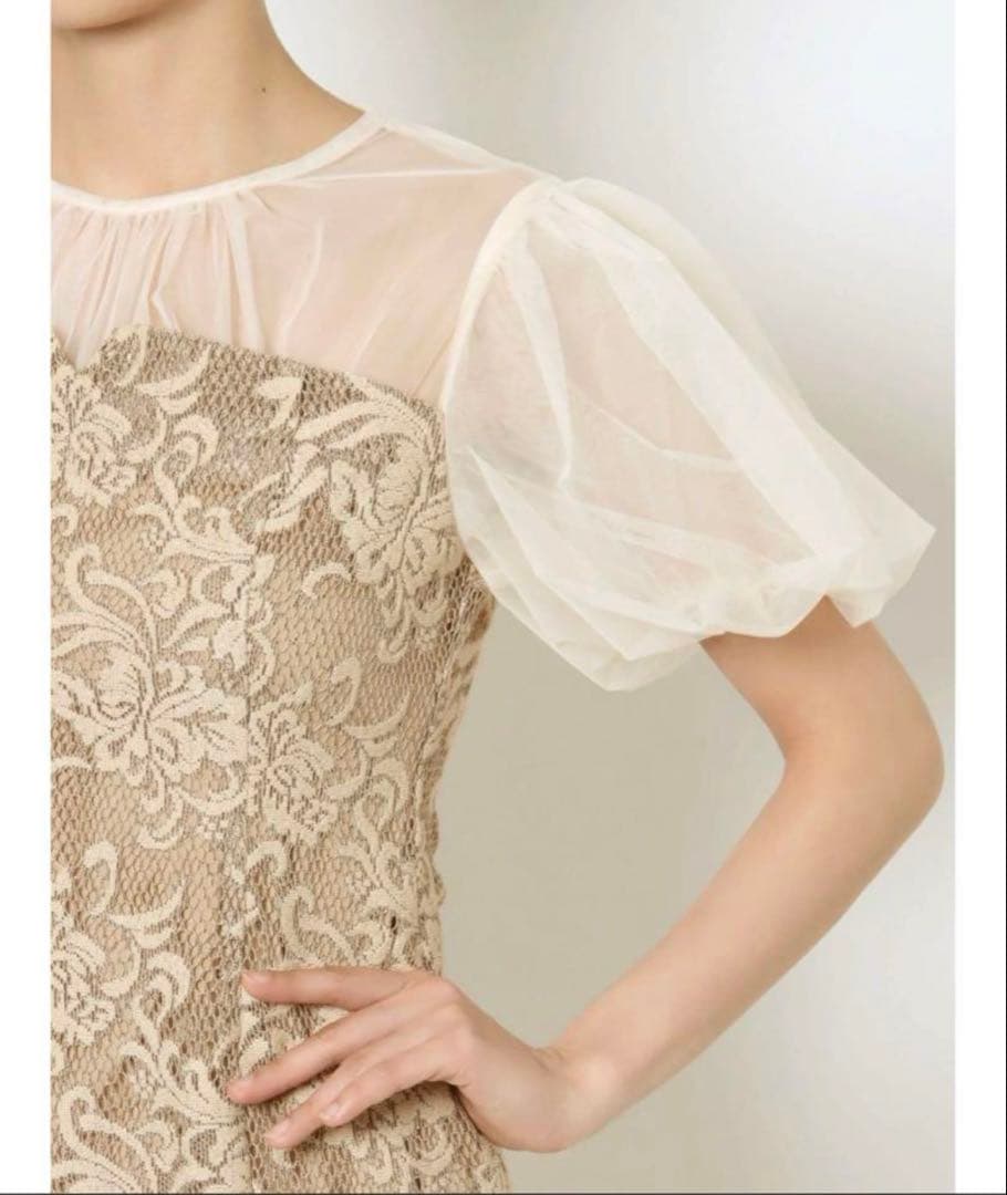 LAGUNAMOON ラグナムーン ドレス　フラワージャガードレースワンピース