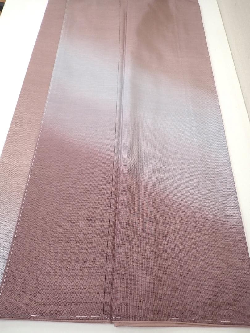 未使用 逸品 正絹 本場大島紬 9キ泥絣織訪問着 身丈156cm 鴇浅葱 証紙付
