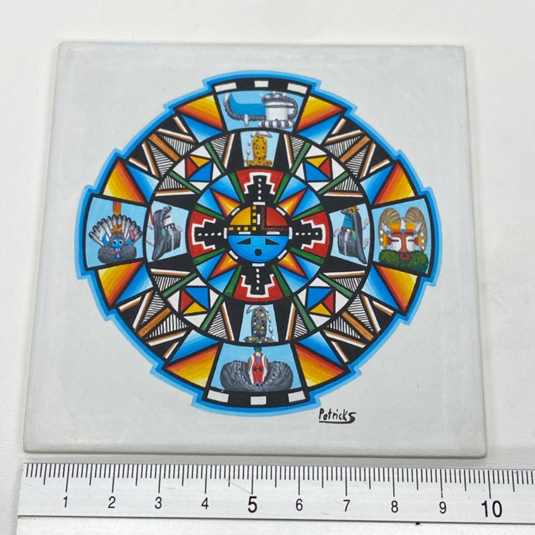 Hubert Patrick Sanchez ズニ族 アクリル画