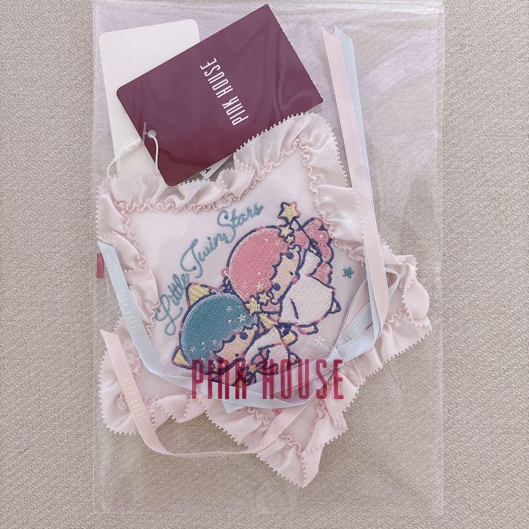 Little Twin Stars×PINK HOUSE 星形ワッペンブローチ