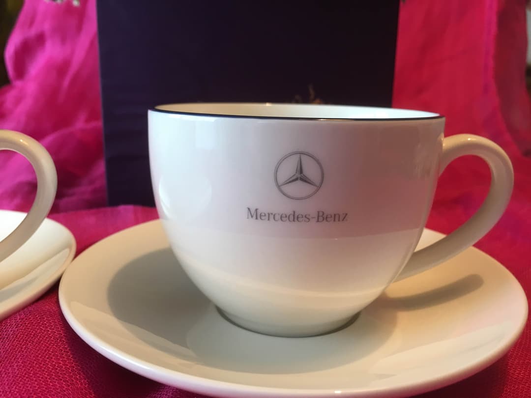 YANASE  メルセデス カップ&ソーサー 未使用品