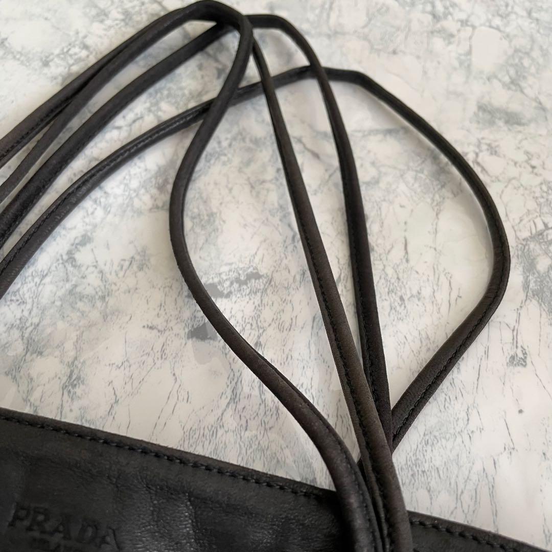 【お値下げしました】PRADA ブラック トートバッグ ドットデザイン