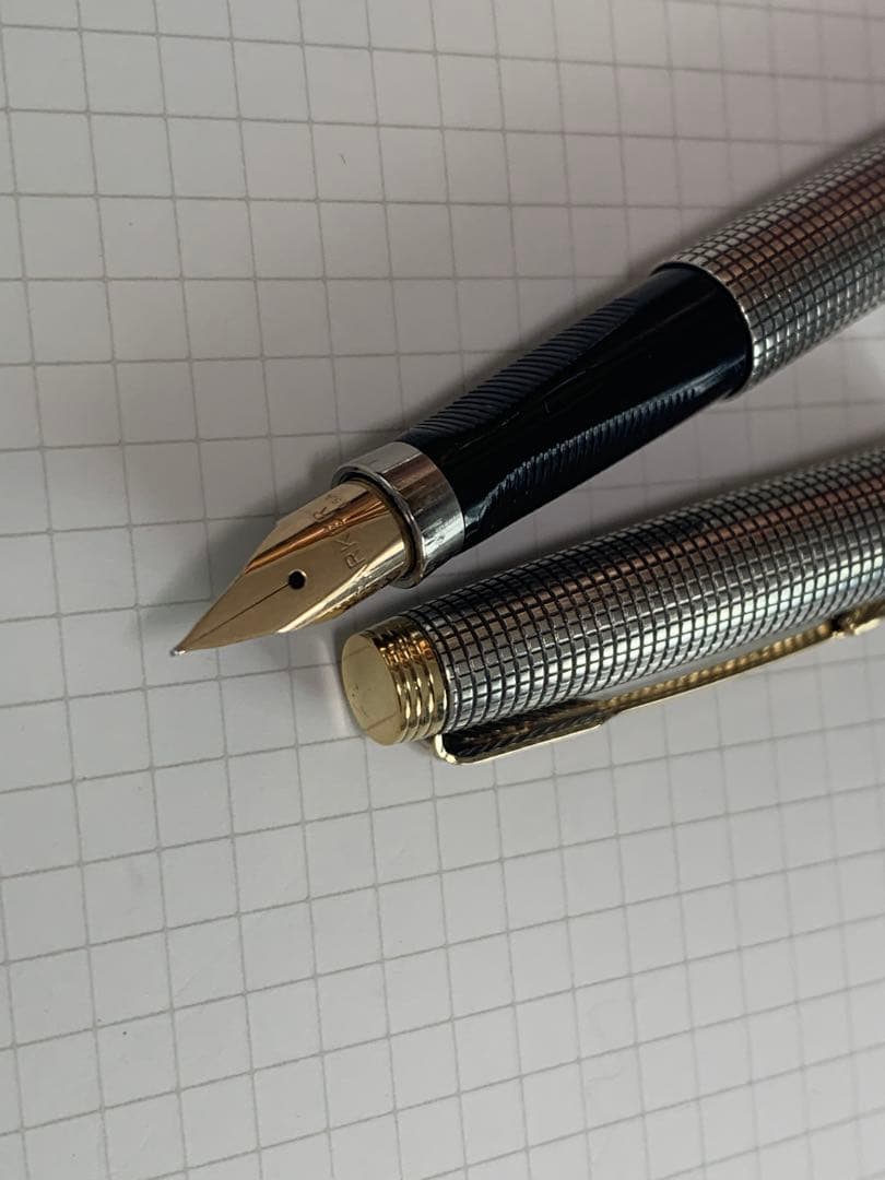 PARKER 75 初期万年筆とボールペンのセット　スターリングシルバー