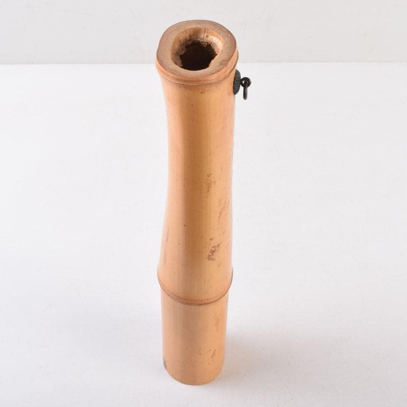 茶道具　古竹製　掛花生　在銘　本庄宗泉極め箱　N　8516