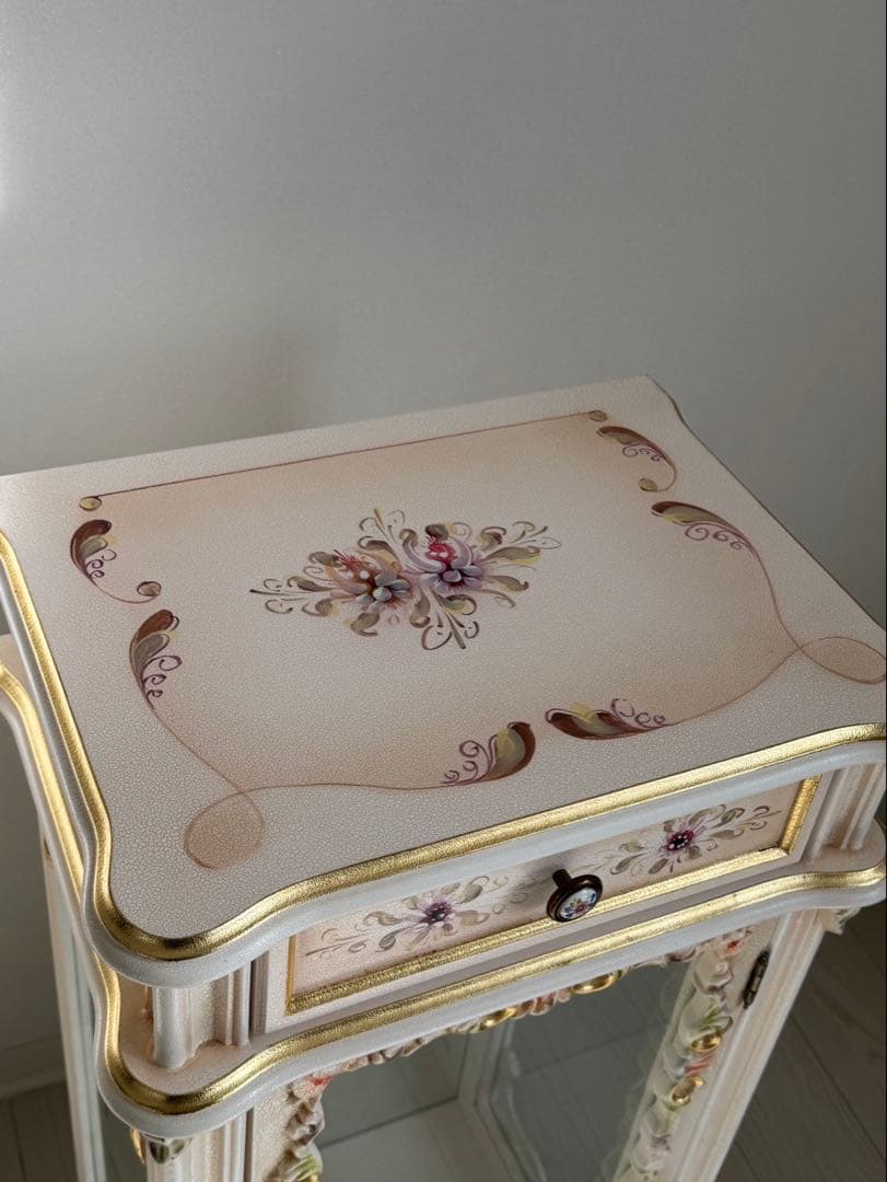 ロココ調 アンティーク イタリア ショーケースキャビネット