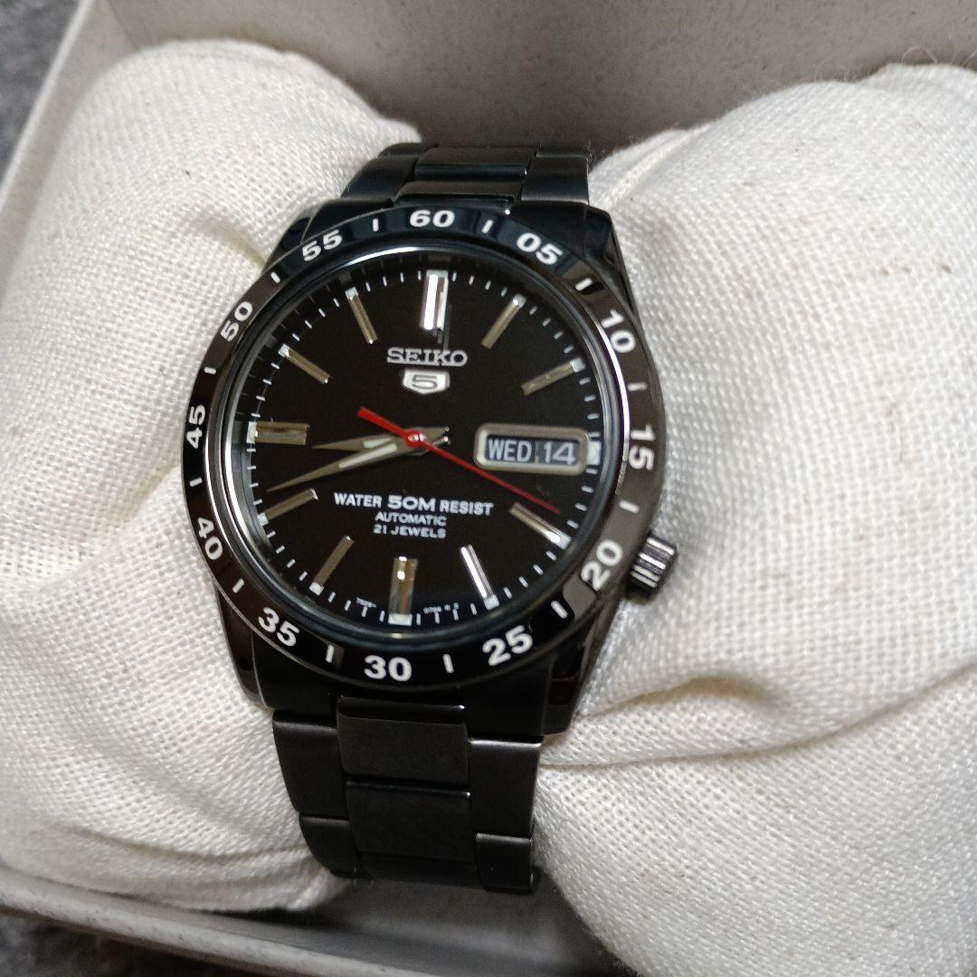 SEIKO5 自動巻き 海外モデル 7S26 SNKE03KC 黒い稲妻