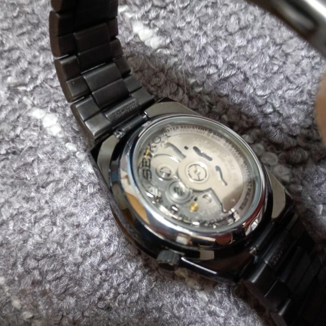 SEIKO5 自動巻き 海外モデル 7S26 SNKE03KC 黒い稲妻