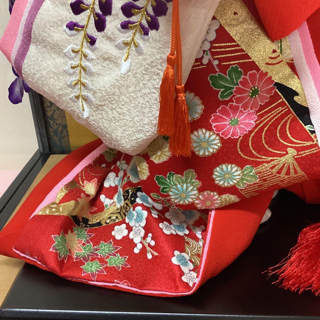 舞踊人形　藤娘　正絹