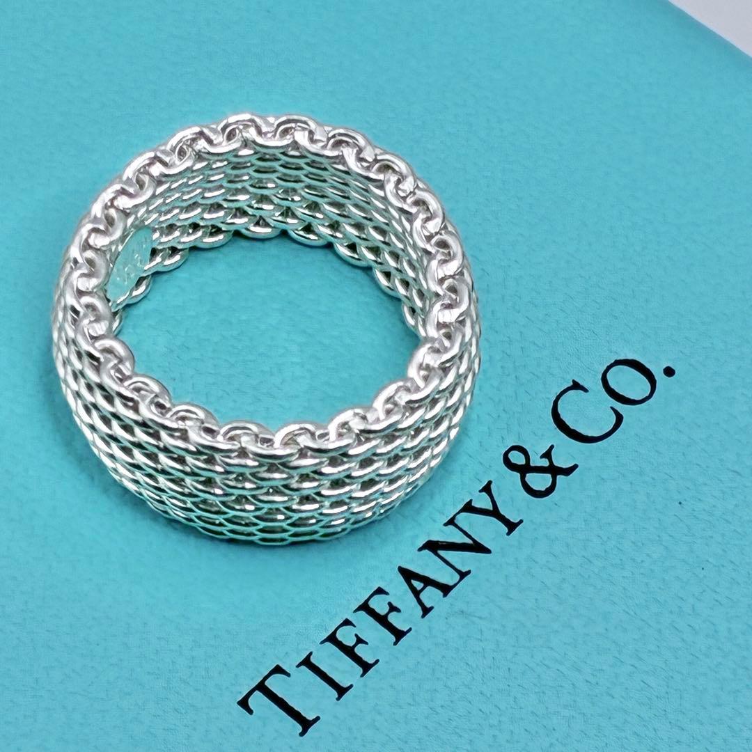 【大きいサイズ】ティファニー 18号 サマセットリング シルバー 指輪 美品