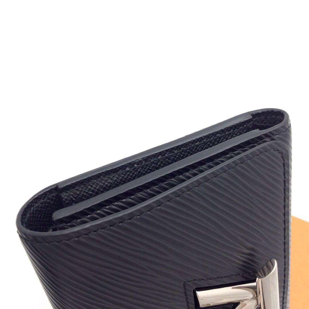 ルイヴィトン エピ ポルトフォイユ ツイスト コンパクト 黒 三つ折り財布