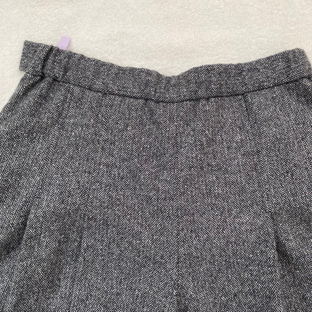 23区　シルクネップヘリンボーン ガウチョ パンツ