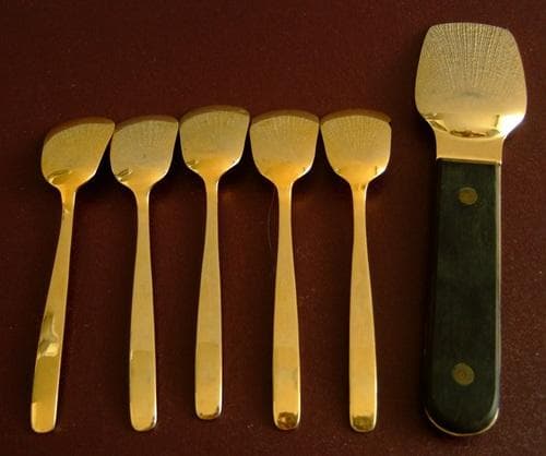 懸賞品★レディーボーデン・アイスクリーム・食器セット・24金メッキ・中古