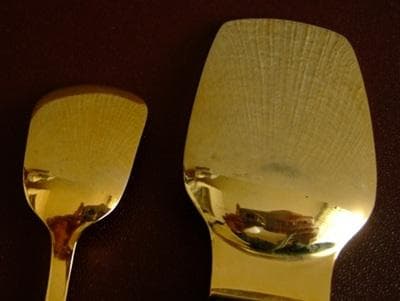 懸賞品★レディーボーデン・アイスクリーム・食器セット・24金メッキ・中古