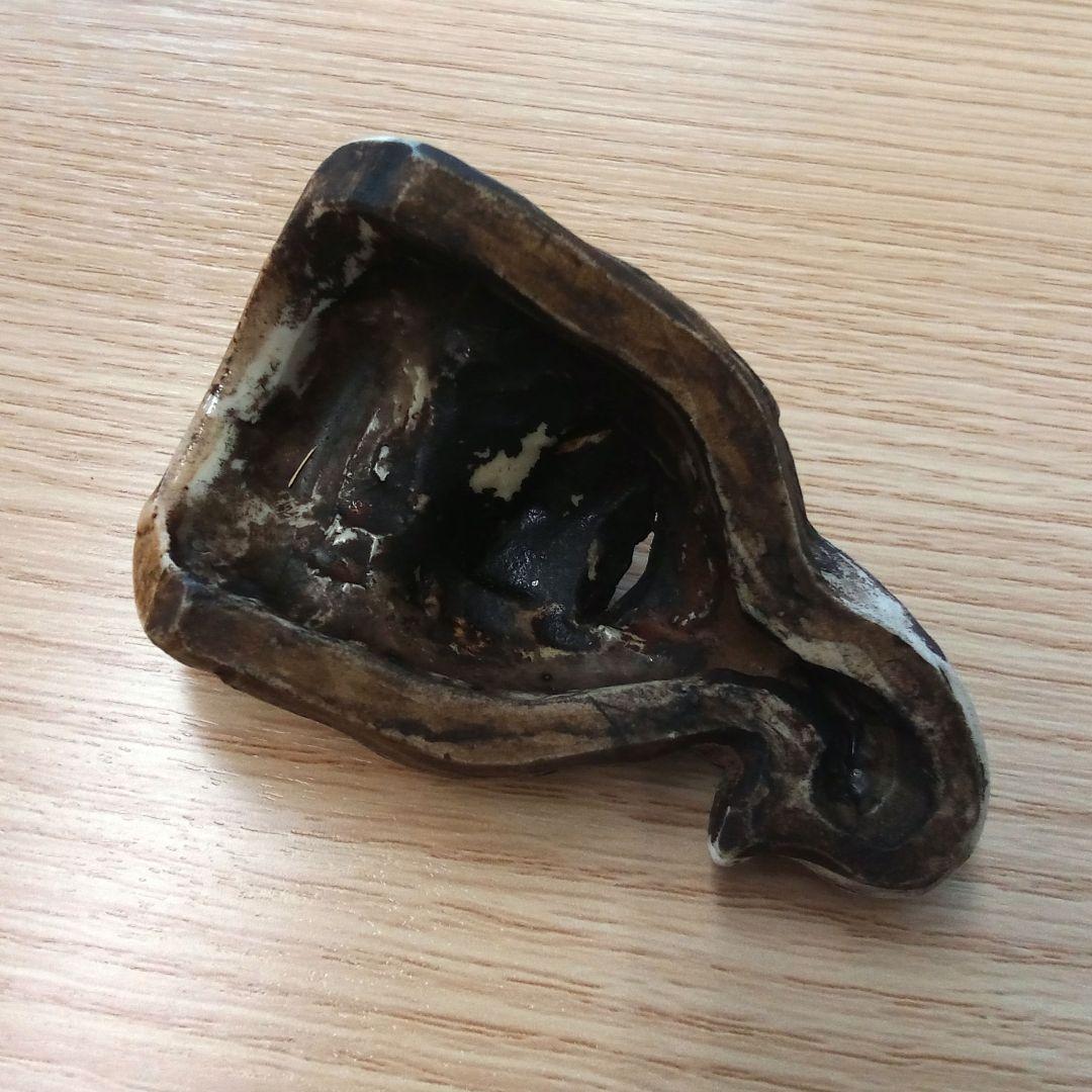 九谷焼　色絵扇面・扇型　香炉　たたみ付き