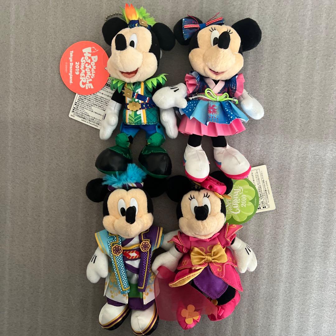 ディズニーリゾート　ミッキー　ミニー　ぬいぐるみバッジ