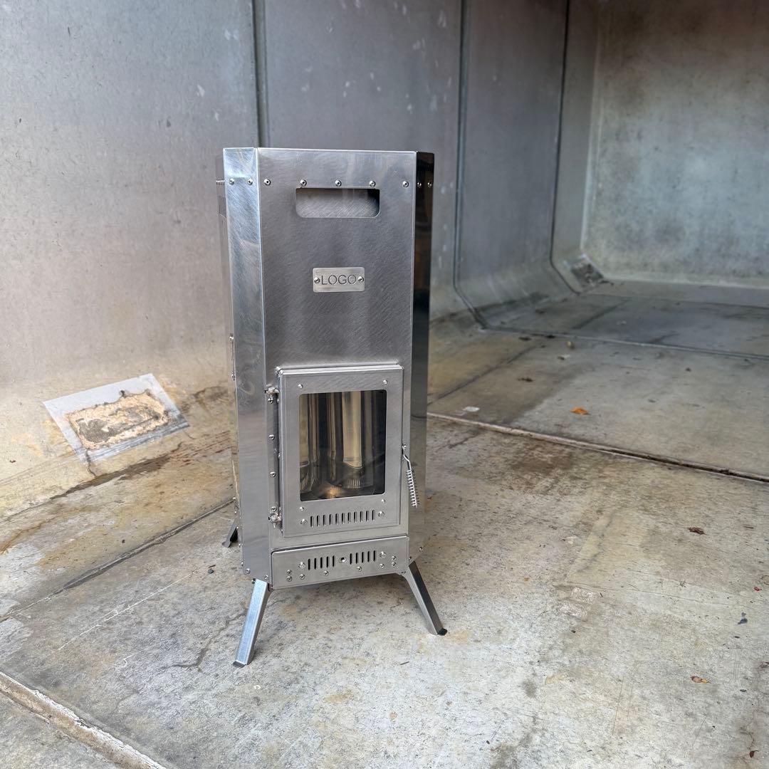 薪ストーブ サウナストーブ　テントストーブ　ガラス付き