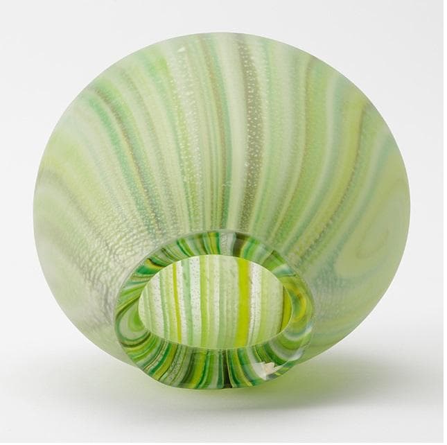 KAITO　安田泰三 花瓶 手吹花入 渦潮 希少 レア ガラス細工 ガラス