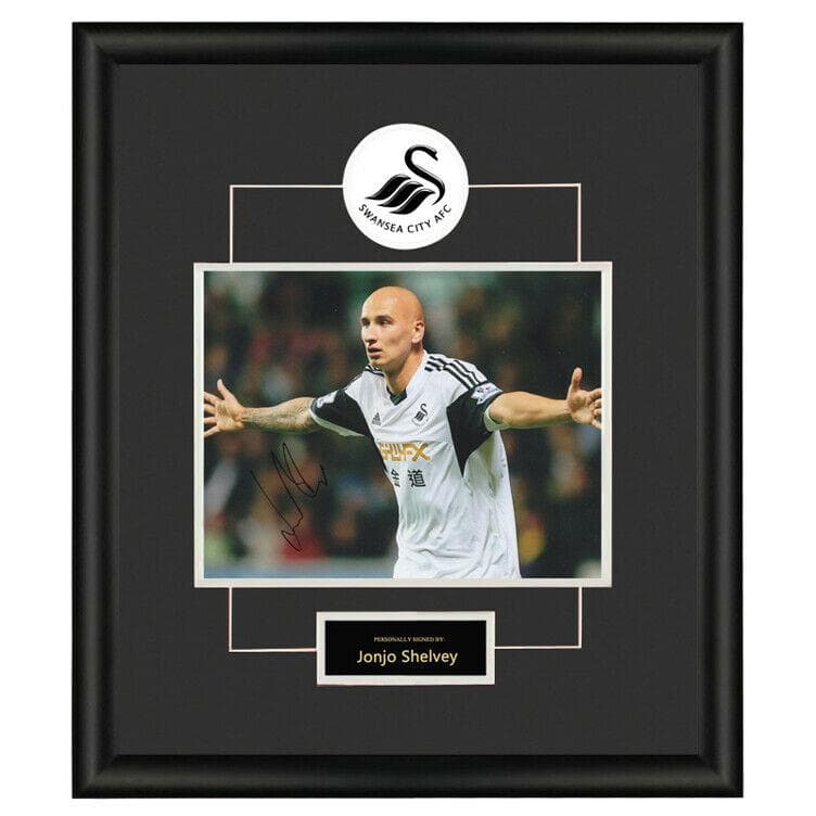 直筆サイン入り写真 ジョンジョ・シェルヴェイ スウォンジー・シティ SA鑑定済