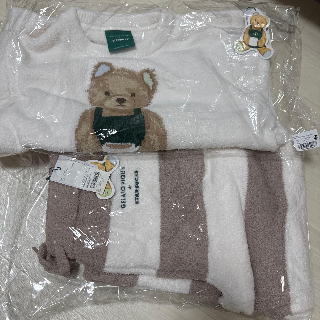 【新品/未使用】 スタバ×ジェラピケ ルームウェア 上下セット