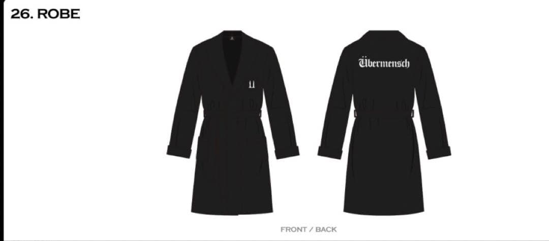 ウーバーメンシュ ローブ ブラック FREEサイズ