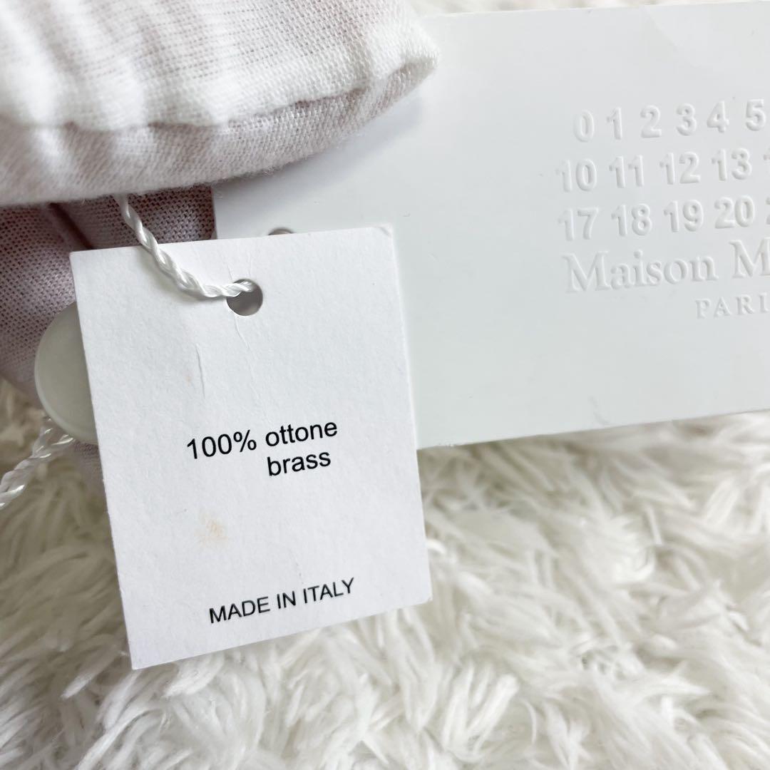 メゾンマルジェラ　ビッグブローチ　真鍮　イタリア製　タグ付　未使用品