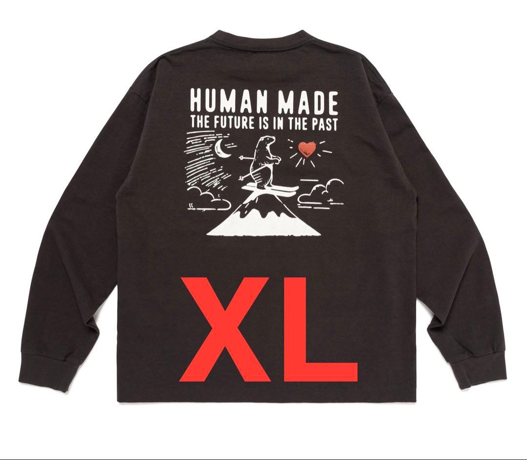 HUMANMADE 長袖T シロクマ　黒　XLサイズ