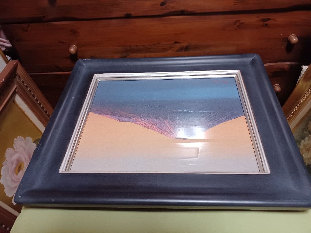 羽田裕 「霊峰富士」 油彩F6号 　十騎会々員 　点描リアリズム　ホキ美術館所蔵