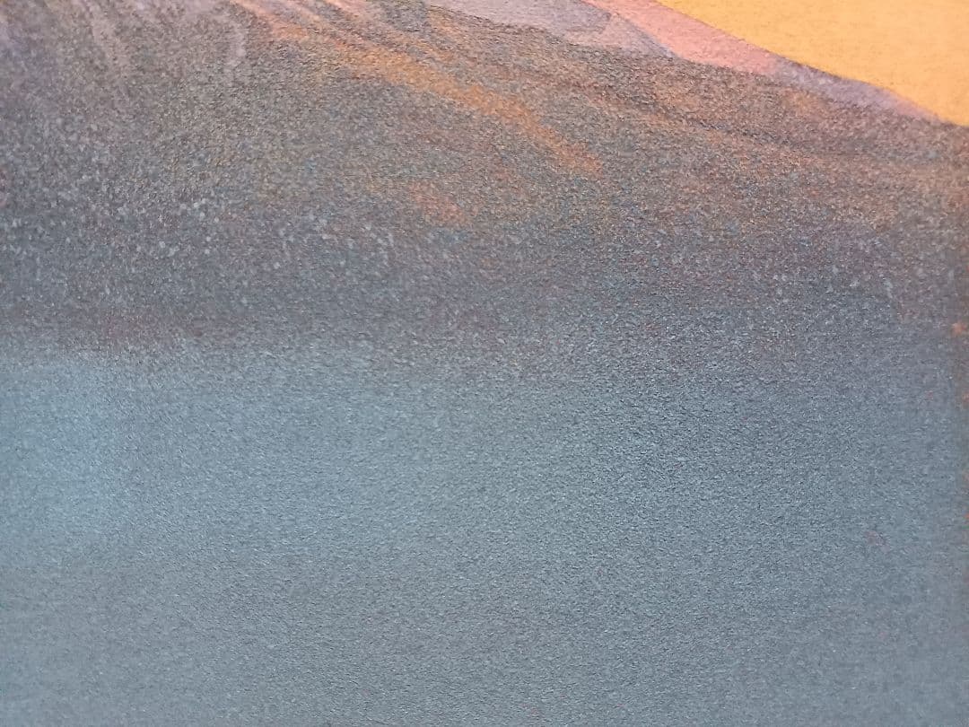 羽田裕 「霊峰富士」 油彩F6号 　十騎会々員 　点描リアリズム　ホキ美術館所蔵