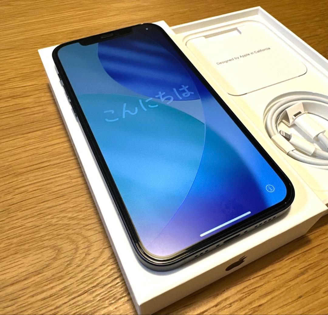 【美品】Apple iPhone12 ブラック64GB SIMフリー