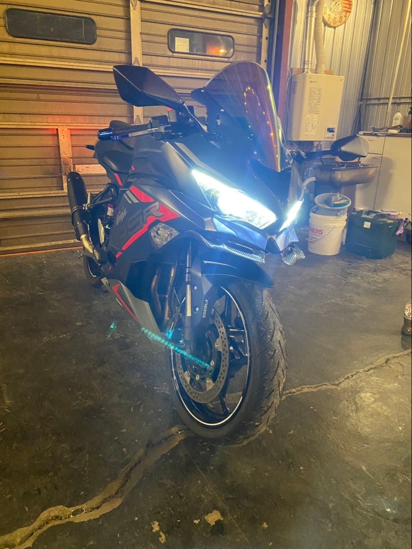 LED ヘッドライト kawasaki ZX25R 配線付き