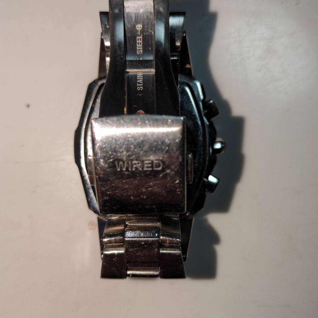 WIRED クロノグラフ腕時計 2個セット 文字盤青と紫