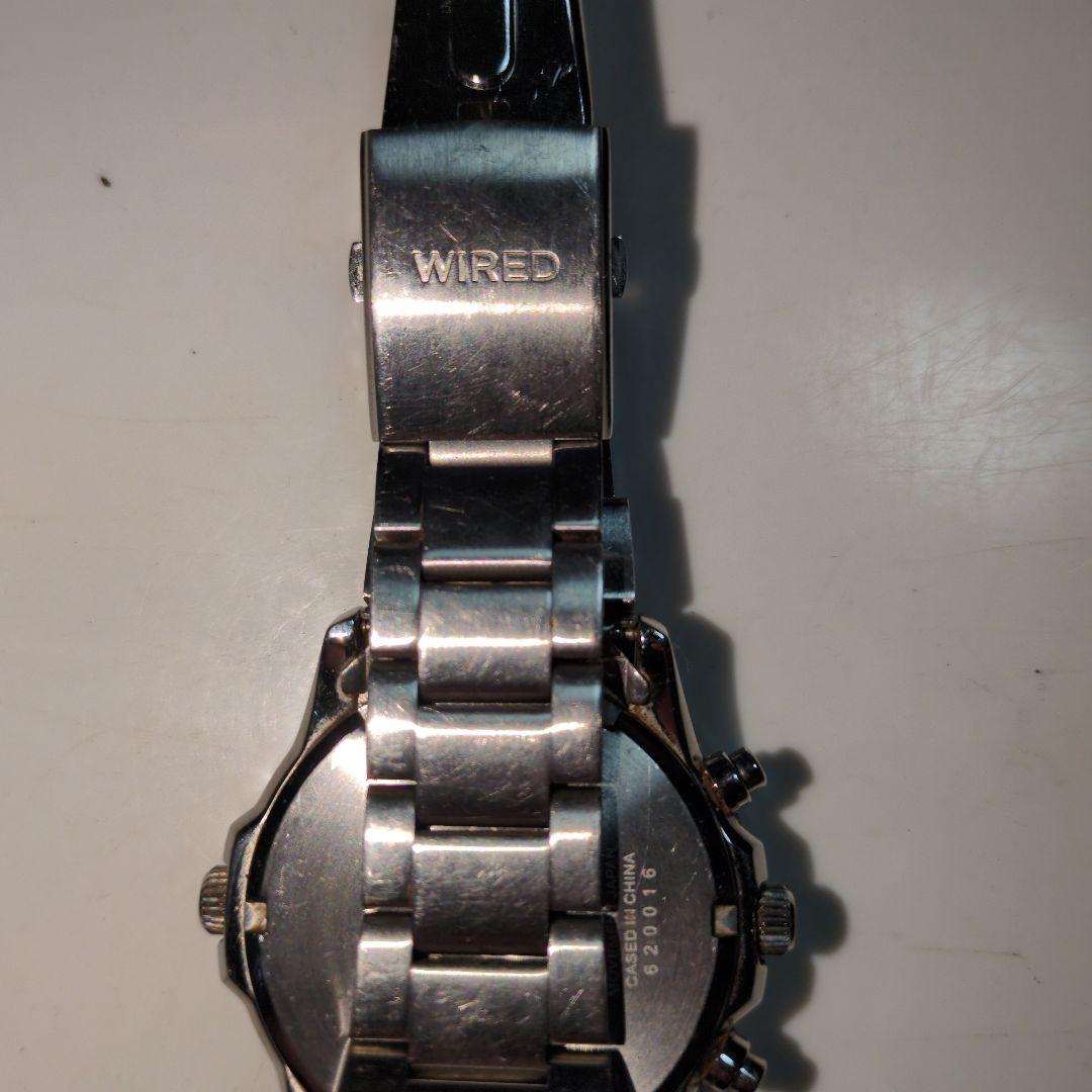 WIRED クロノグラフ腕時計 2個セット 文字盤青と紫