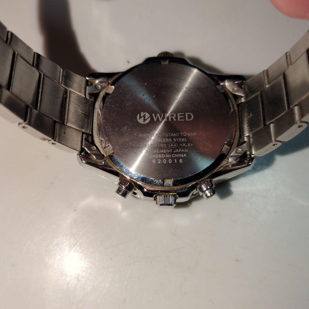 WIRED クロノグラフ腕時計 2個セット 文字盤青と紫