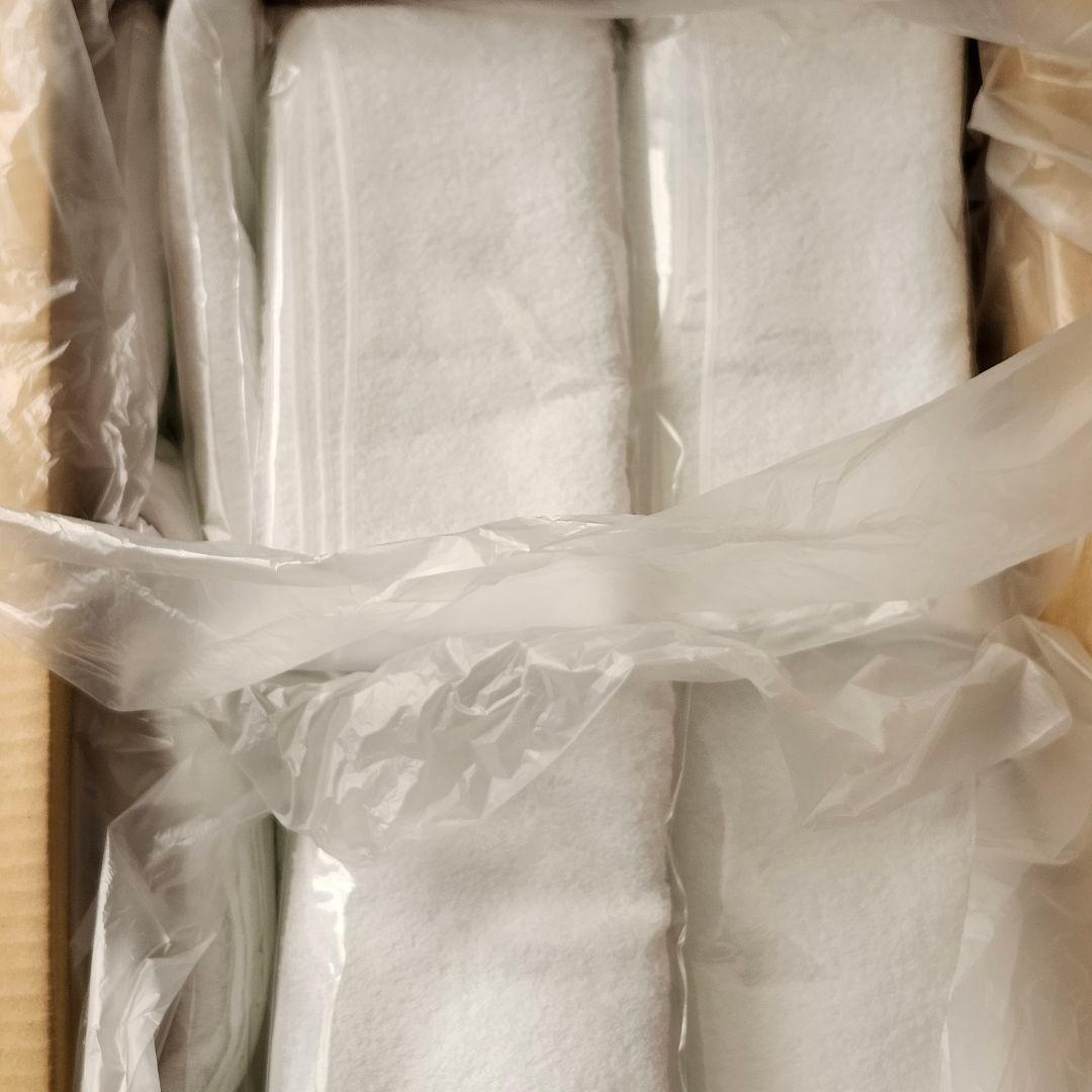 【未使用】お年賀タオル 白無地タオル 330匁フェイスタオル まとめ売り84枚