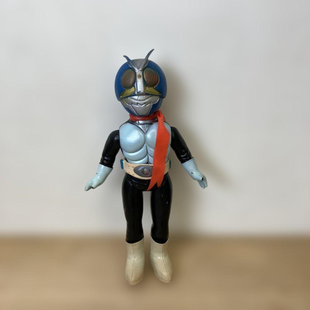 L*H様 希少レア 旧バンダイ 仮面ライダー 2号 ソフビ フィギュア 当時物