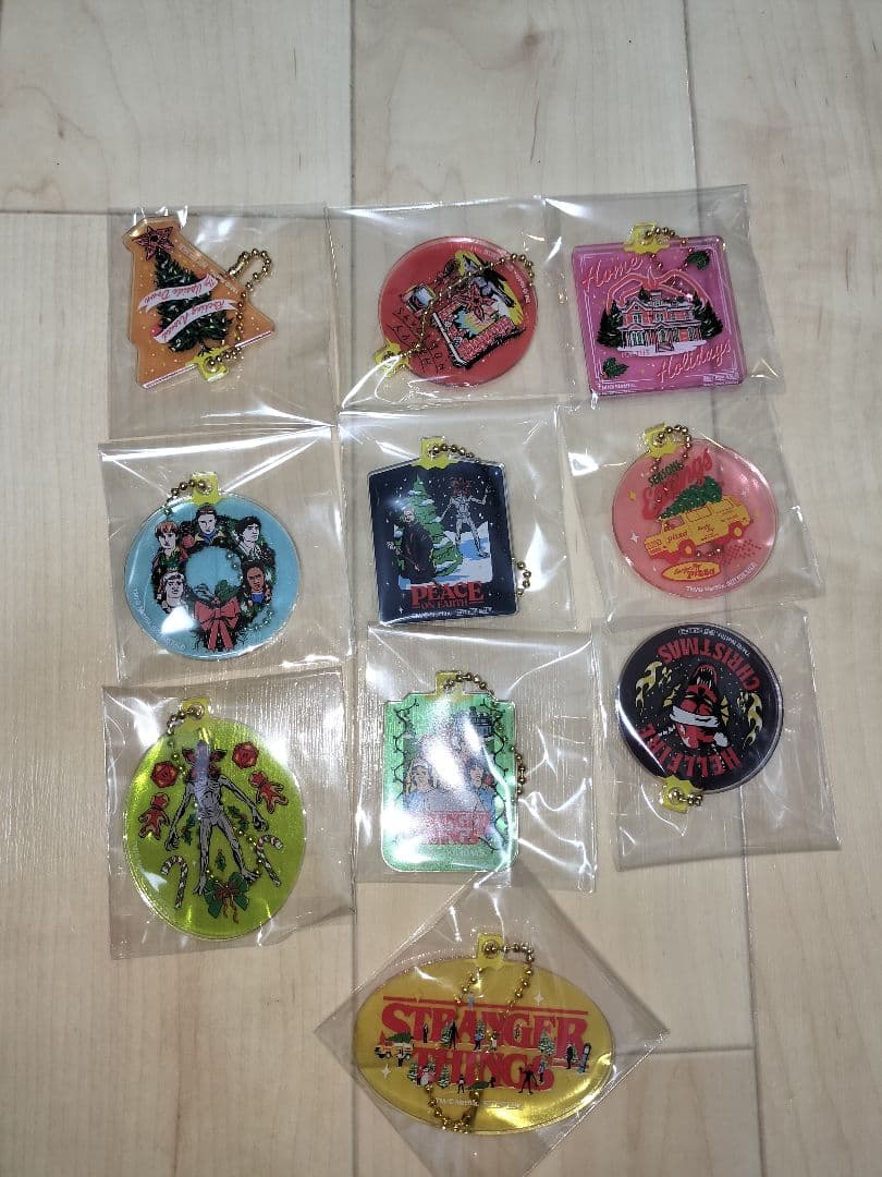 コミコン限定　ストレンジャーシングス　オーナメント風キーホルダー　コンプ
