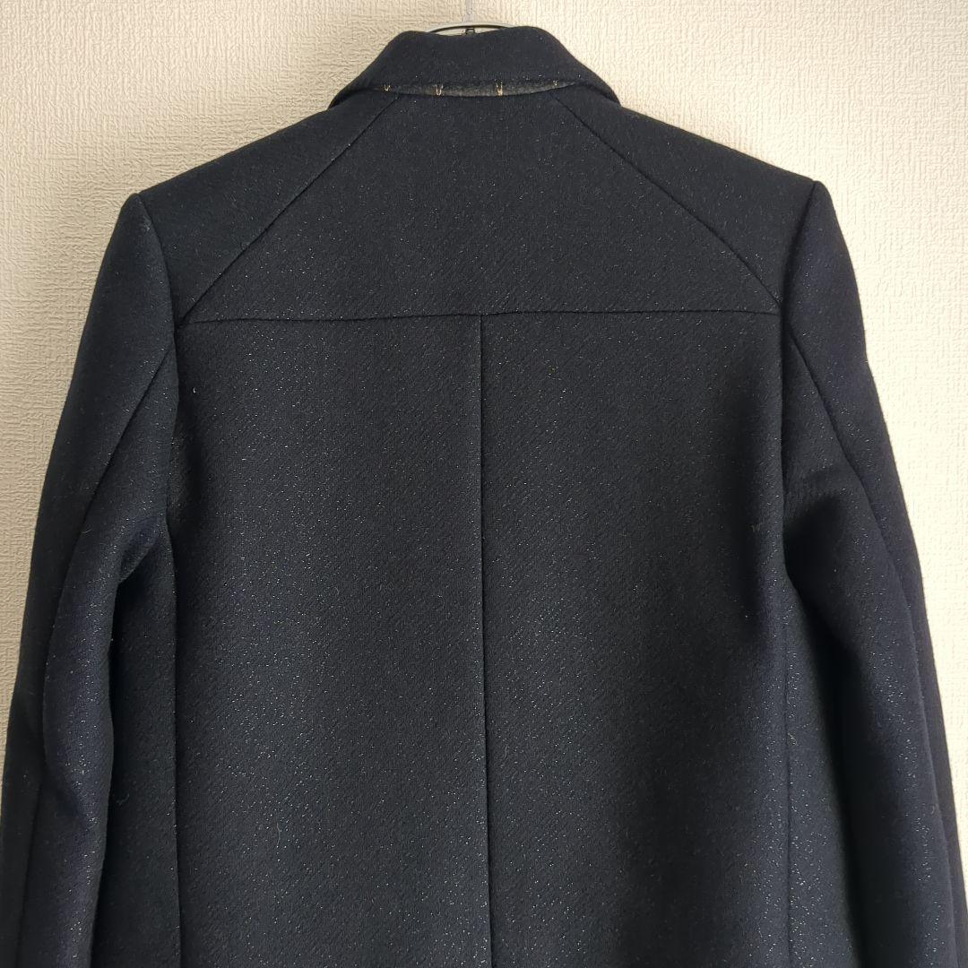 ZADIG&VOLTAIRE ラメ チェスターコート ネイビー S