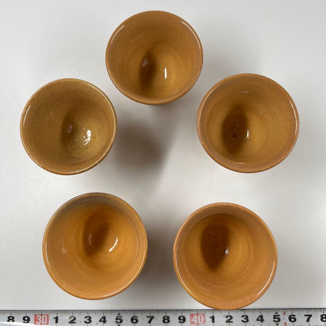 名工　十四代　坂倉新兵衛　萩焼煎茶器セット　共箱　東な7-0810①