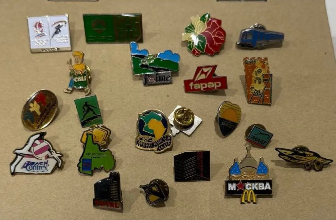 レトロ　ピンバッジ　ピンズ　マック　オリンピック　等　まとめ売り　フランス雑貨？