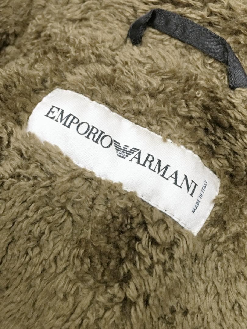 [未使用]エンポリオアルマーニ 総裏ファー ブルゾン 46[正規品]