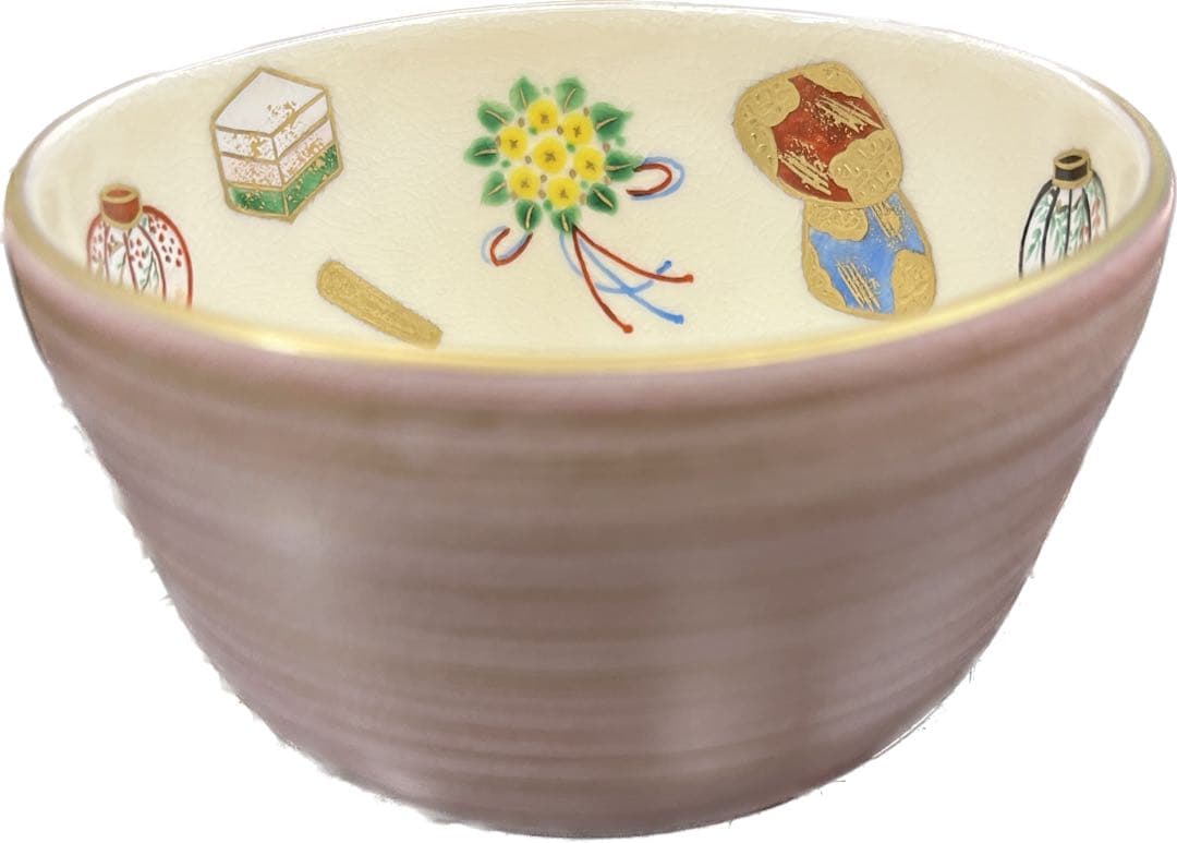 茶碗　雛まつり内絵