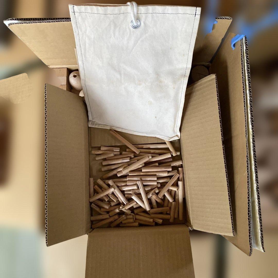 【お値下げ大量まとめ売り】童具館2.WAKU-BLOCK立方体と直方体1つずつ。