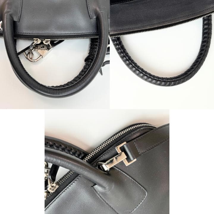 【良品】BALLY 2wayブラック レザー ハンドバッグ ビジネスバッグ 鍵