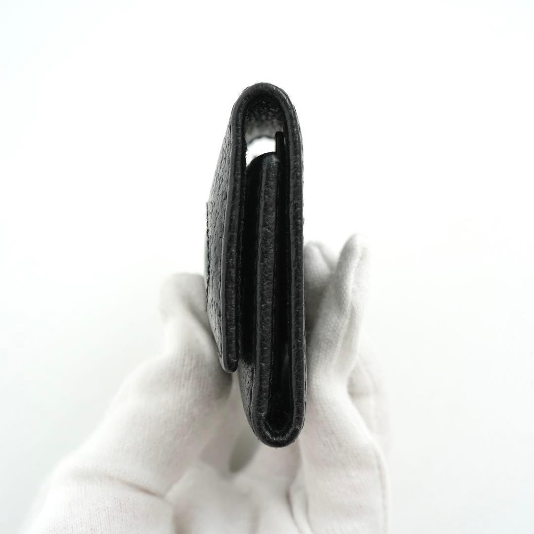 ✨新品未使用✨　グッチ　キーケース　6連　シェリーライン　レザー　ロゴ刻印　箱付