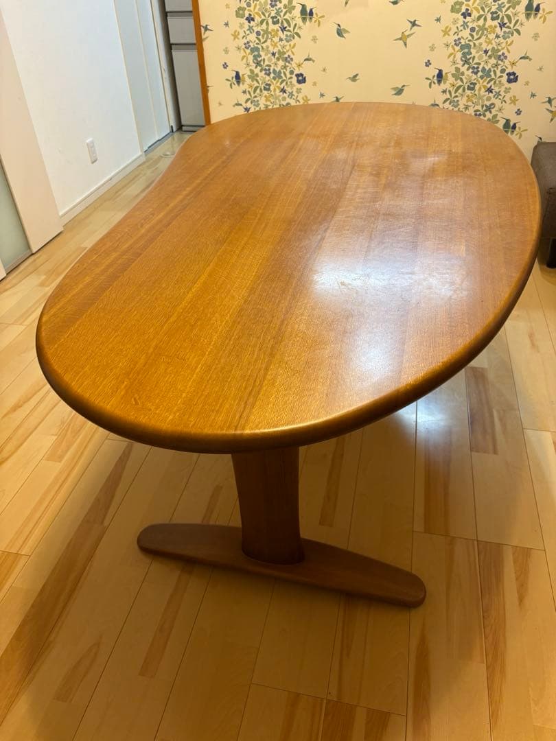 飛騨産業　飛騨家具　豆型　テーブル　ナチュラル　HIDA かわいい　北欧