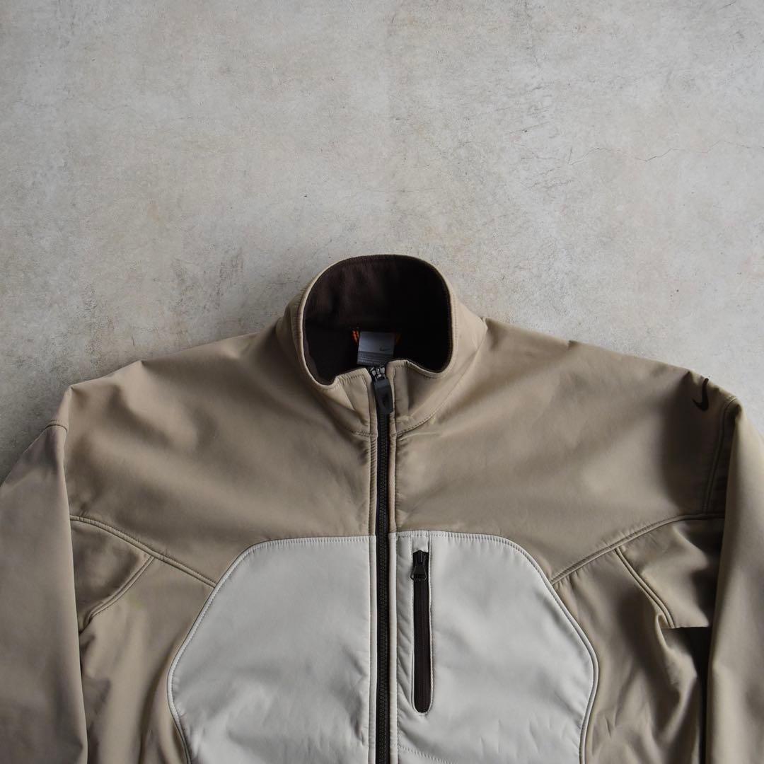 00s ナイキ NIKE ソフトシェルジャケット テック ベージュ白 S