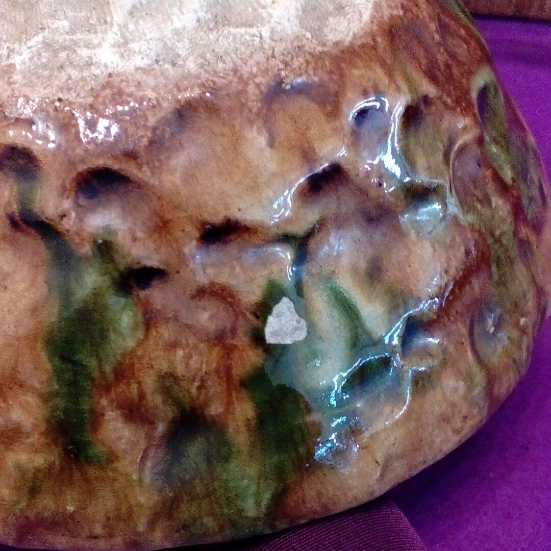 江戸時代幕末〜明治前半期頃稀少レア讃岐國高松藩御用窯古屋島焼手練在銘茶碗当時物