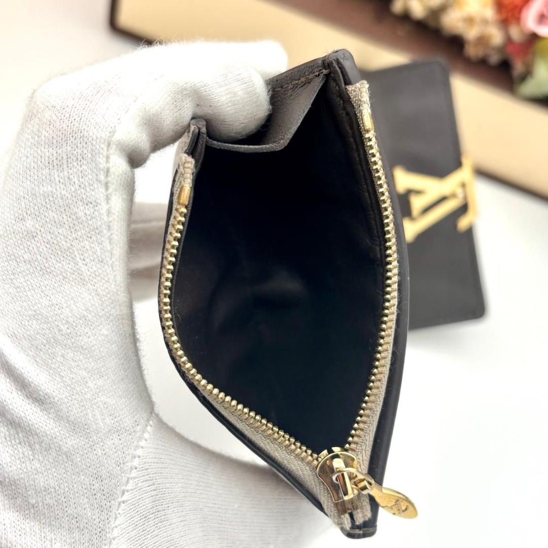 ルイヴィトン ポルトフォイユ カプシーヌ XS 三つ折り 財布 ガレ ベージュ