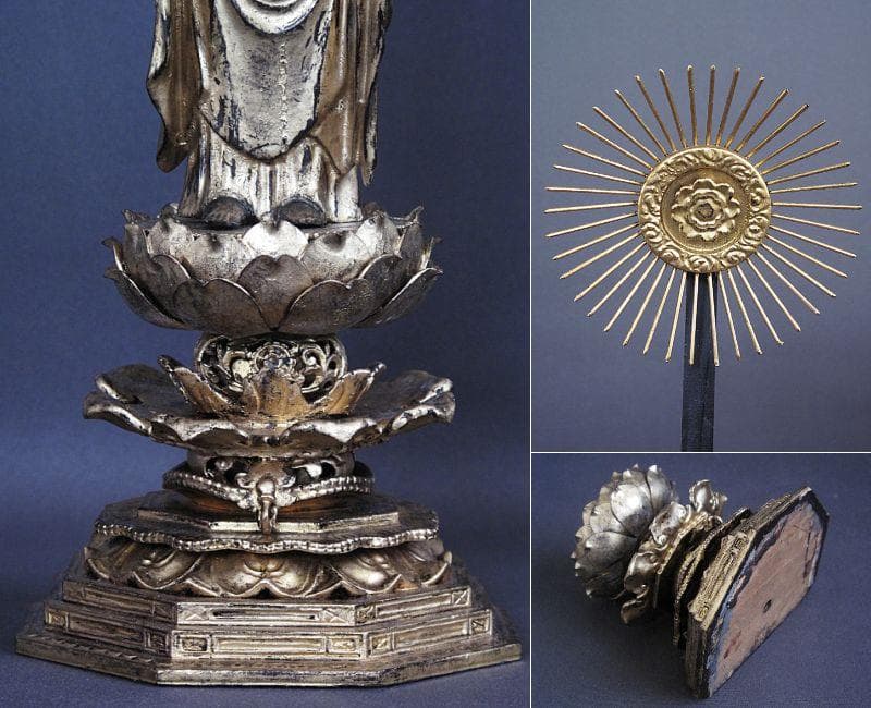 古仏像!!『木造 阿弥陀如来立像』総高33.5㎝ 像高19.5㎝